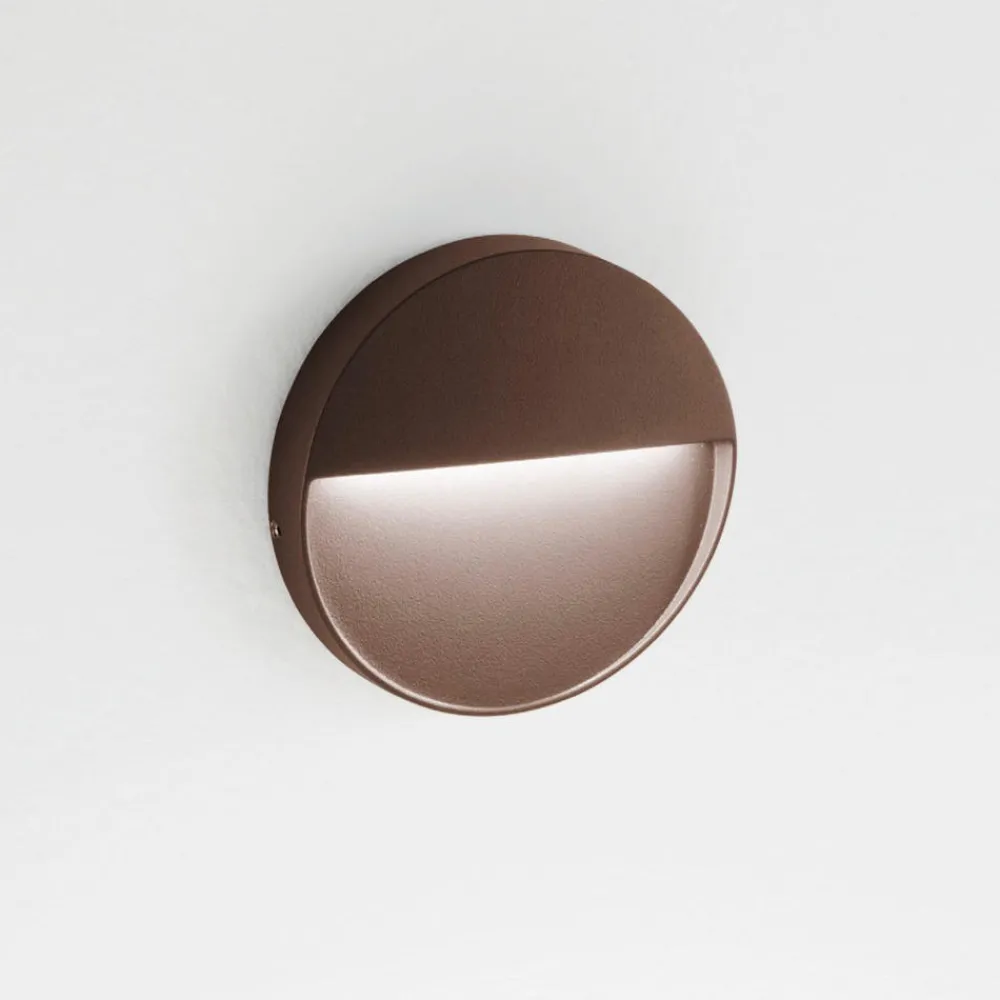 Segnapasso Led-Ondaluce segnapasso led da esterno rotondo corten 3w 4000k
