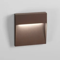 Segnapasso Led-Ondaluce segnapasso led da parete per esterno corten led 3w 3000k ip54