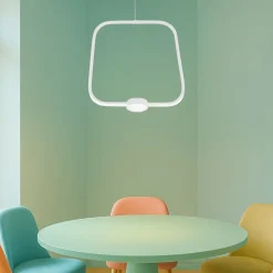 Lampadari Moderni-Ondaluce so alfa gr bianco lampadario moderno design led dimmerabile