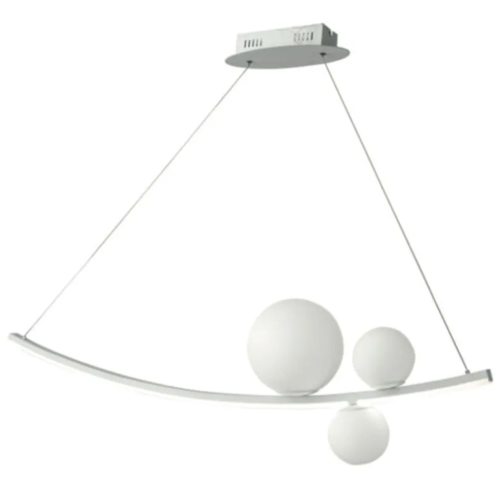 Lampadari Moderni-Ondaluce so altalena led 48w 3000k bianco lampadario design