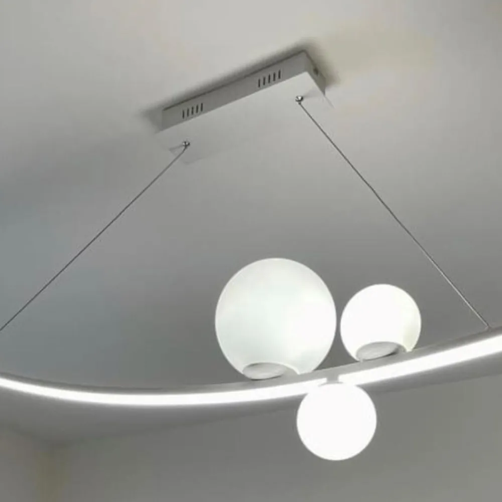 Lampadari Moderni-Ondaluce so altalena led 48w 3000k bianco lampadario design