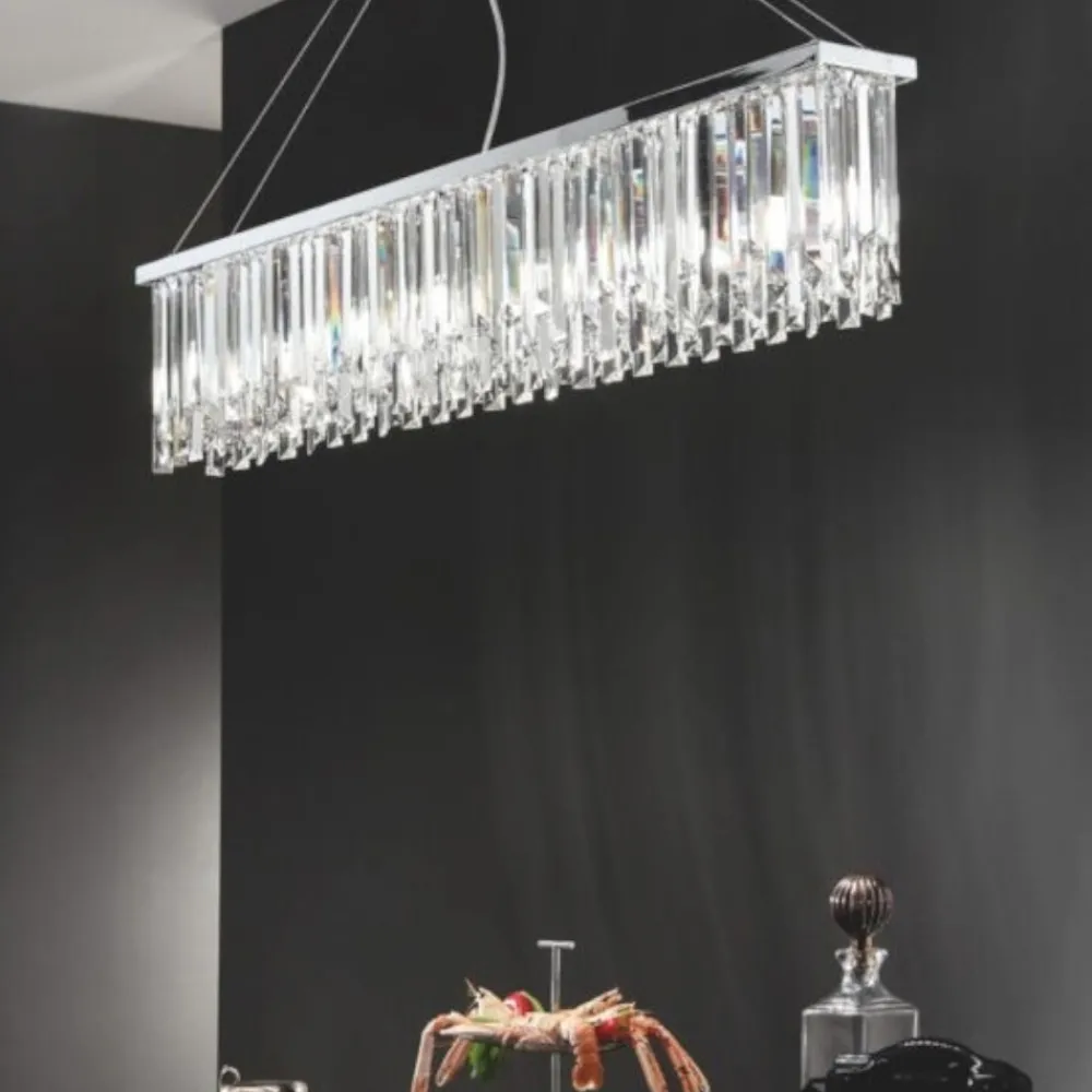 Lampadari Moderni-Ondaluce so batita lampadario di cristallo 87cm losanghe