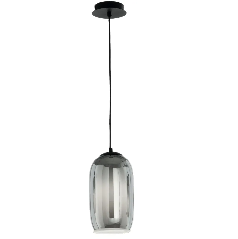 Lampade A Sospensione-Ondaluce so bonnie fume base nero lampada pendente da comodino