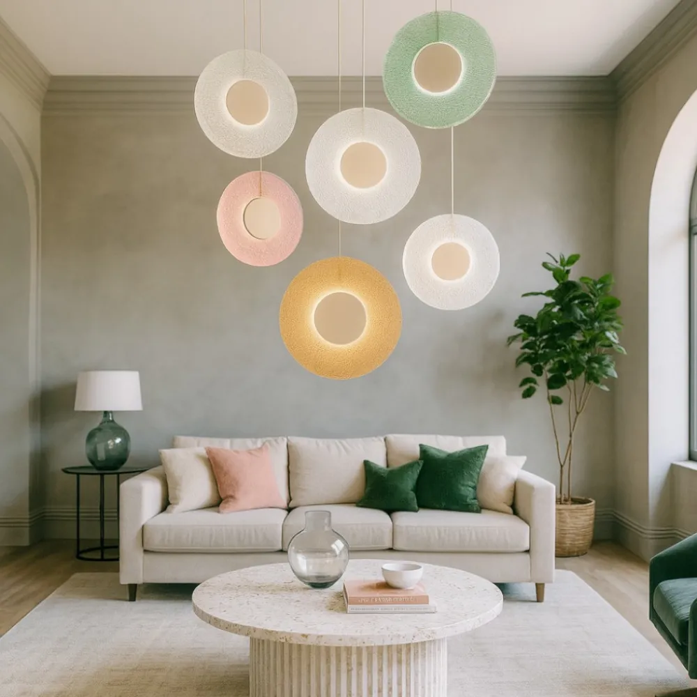 Lampadari Moderni-Ondaluce so candy 6 lampadario vetri multicolor moderno