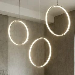 Lampadari Moderni-Ondaluce so circus silver lampadario con decentramento led