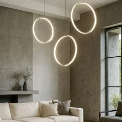 Lampadari Moderni-Ondaluce so circus silver lampadario con decentramento led