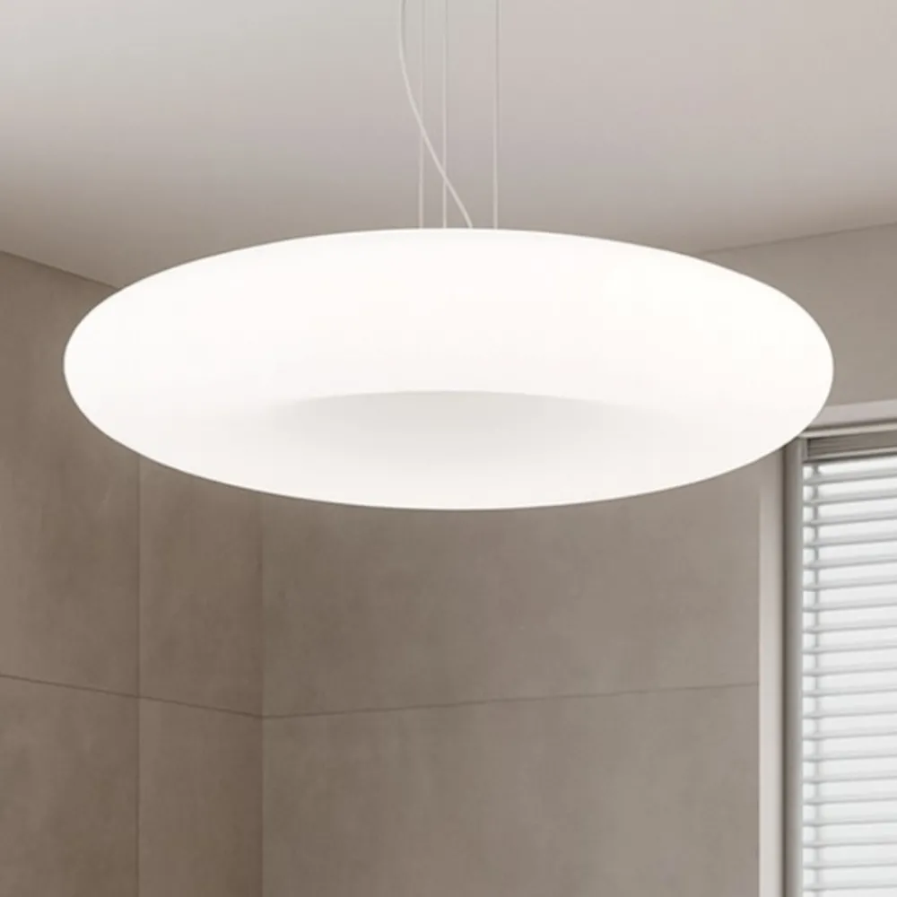 Lampadari Moderni-Ondaluce so dodi lampadario circolare moderno bianco