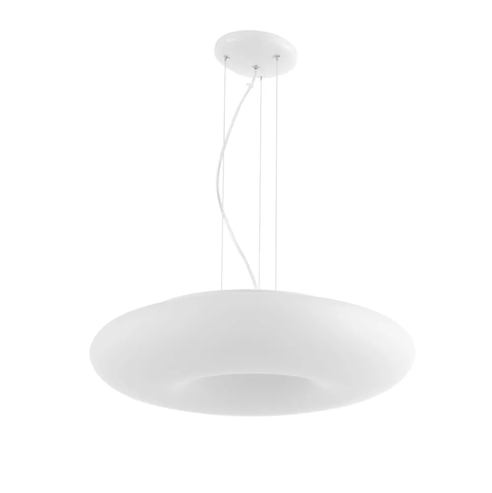 Lampadari Moderni-Ondaluce so dodi lampadario circolare moderno bianco