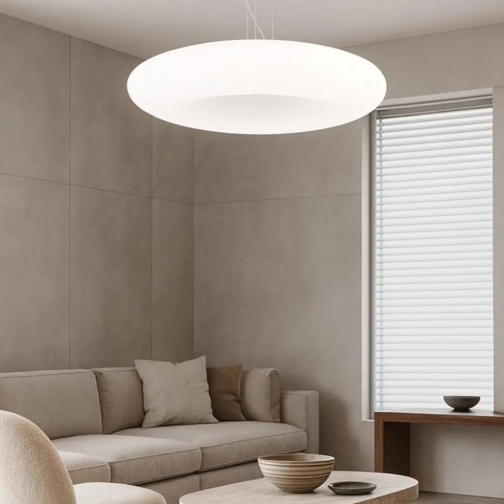 Lampadari Moderni-Ondaluce so dodi lampadario circolare moderno bianco