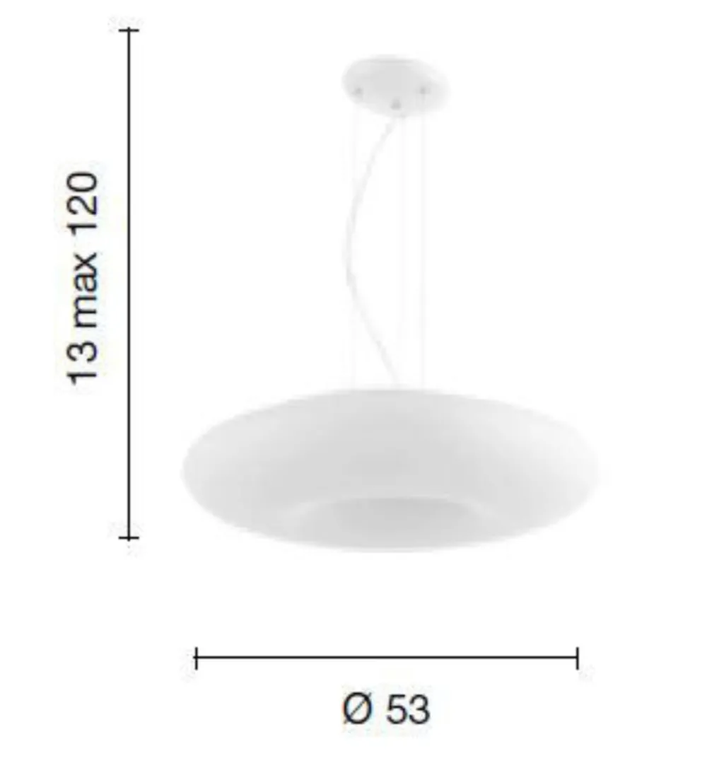 Lampadari Moderni-Ondaluce so dodi lampadario circolare moderno bianco