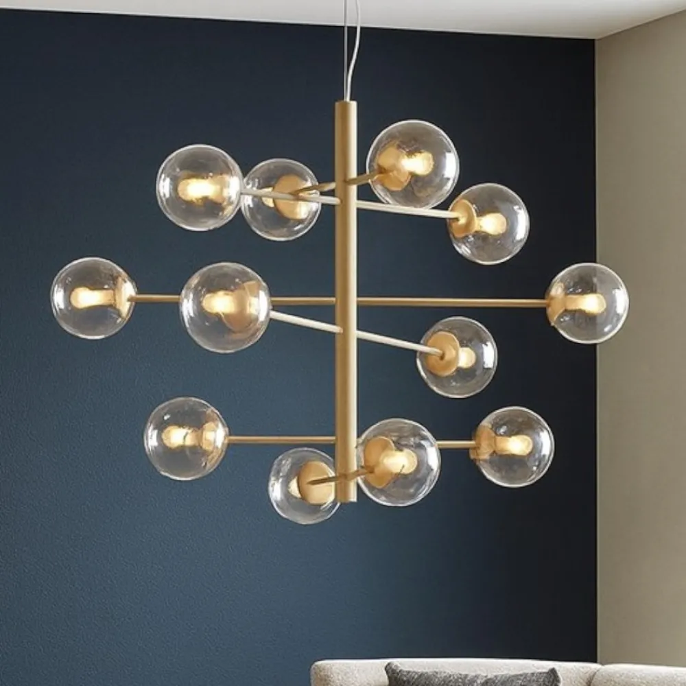Lampadari Moderni-Ondaluce so eliseo lampadario per salotto oro 12 luci