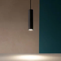 Lampade A Sospensione-Ondaluce so filo pc lampada cilindrica a sospensione nera per penisola cucina