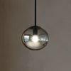 Lampade A Sospensione-Ondaluce so jewel lampada a sospensione nera per isola cucina