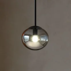 Lampade A Sospensione-Ondaluce so jewel lampada a sospensione nera per isola cucina