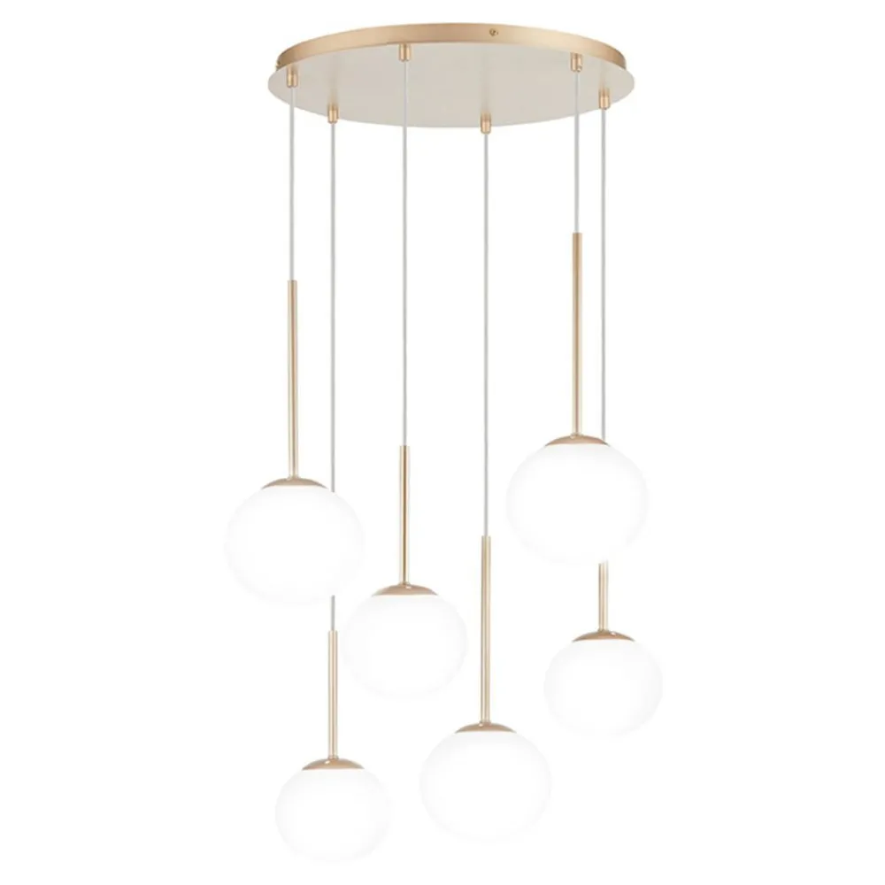 Lampadari Moderni-Ondaluce so jewel lampadario sei sfere oro