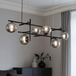 Lampadari Moderni-Ondaluce so jewel lampadario nero nero sfere vetro