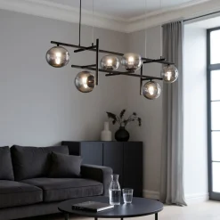 Lampadari Moderni-Ondaluce so jewel lampadario nero nero sfere vetro