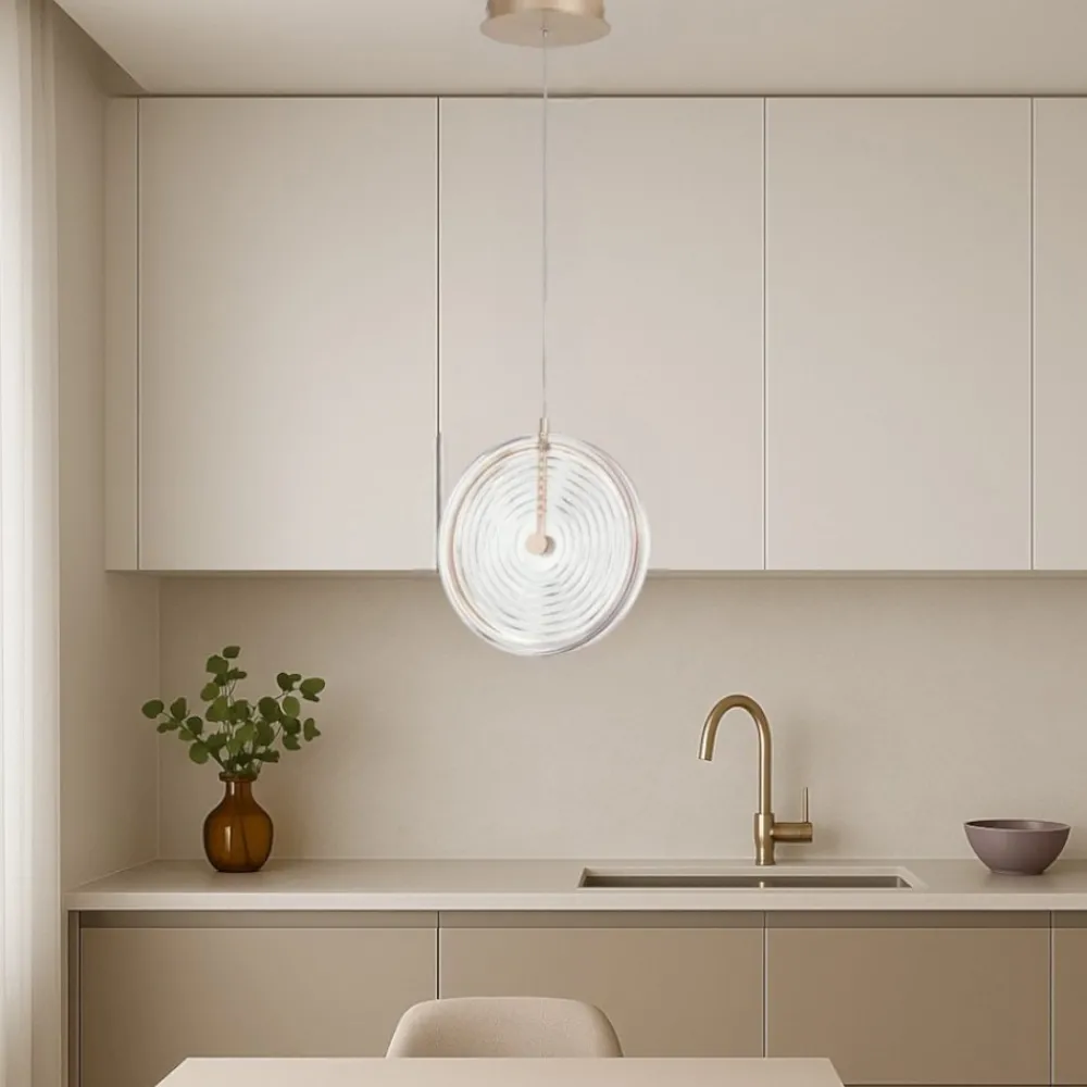 Lampade A Sospensione-Ondaluce so jokey pc lampadario vetro trasparente led