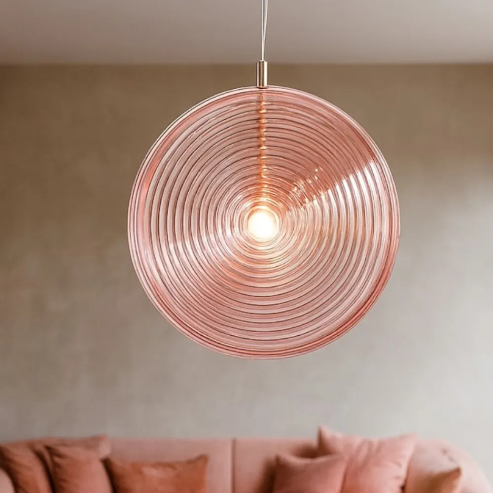 Lampadari Moderni-Ondaluce so jokey pc lampadario moderno vetro rosa led