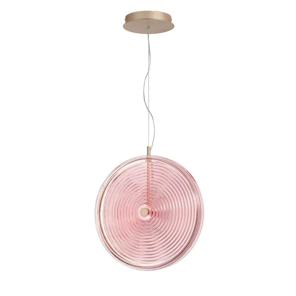 Lampadari Moderni-Ondaluce so jokey pc lampadario moderno vetro rosa led