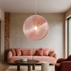 Lampadari Moderni-Ondaluce so jokey pc lampadario moderno vetro rosa led