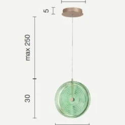 Lampadari Moderni-Ondaluce so jokey pc lampadario moderno vetro rosa led