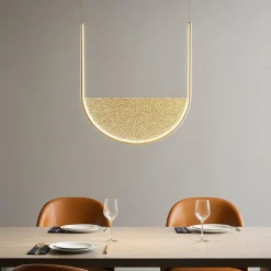 Lampadari Moderni-Ondaluce so lotus oro lampadario moderno led dimmerabile