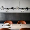 Lampadari Cucina-Ondaluce so monile 6 lampadario nero per tavolo da pranzo