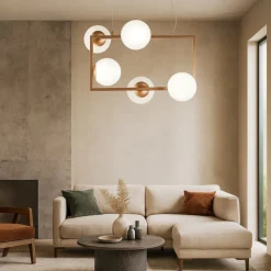 Lampadari Moderni-Ondaluce so monile 5 lampadario oro sfere vetro