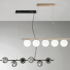 Lampadari Moderni-Ondaluce so monile lampadario oro sfere vetro moderno