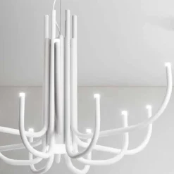 Lampadari Moderni-Ondaluce so nouveau bianco lampadario led moderno