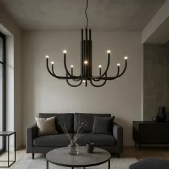 Lampadari Moderni-Ondaluce so nouveau nero lampadario led moderno