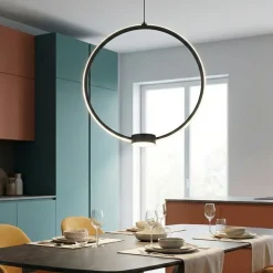 Lampadari Moderni-Ondaluce so omega gr nero lampadario led dimmerabile