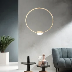 Lampadari Moderni-Ondaluce so omega pc oro lampadario cerchio oro led design