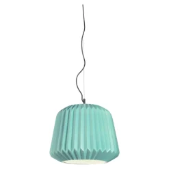 Lampade A Sospensione-Ondaluce so plumcake sospensione moderna ceramica turchese design per ingresso