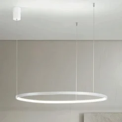 Lampadari Moderni-Ondaluce so soel 100 bianco lampadario cerchio led 47w 3000k 4000k