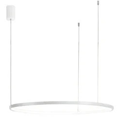 Lampadari Moderni-Ondaluce so soel 100 bianco lampadario cerchio led 47w 3000k 4000k