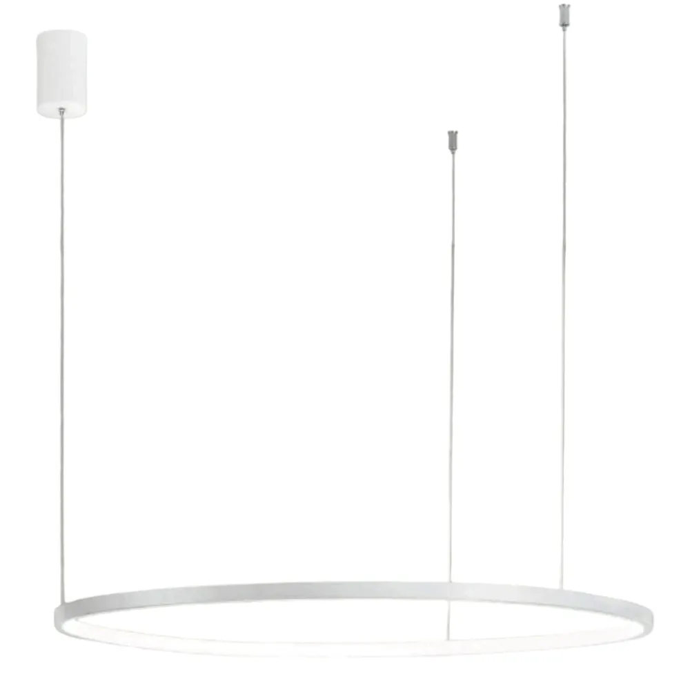 Lampadari Moderni-Ondaluce so soel 100 bianco lampadario cerchio led 47w 3000k 4000k