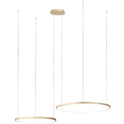 Lampadari Moderni-Ondaluce so soel 2 oro lampadario moderno cerchi led