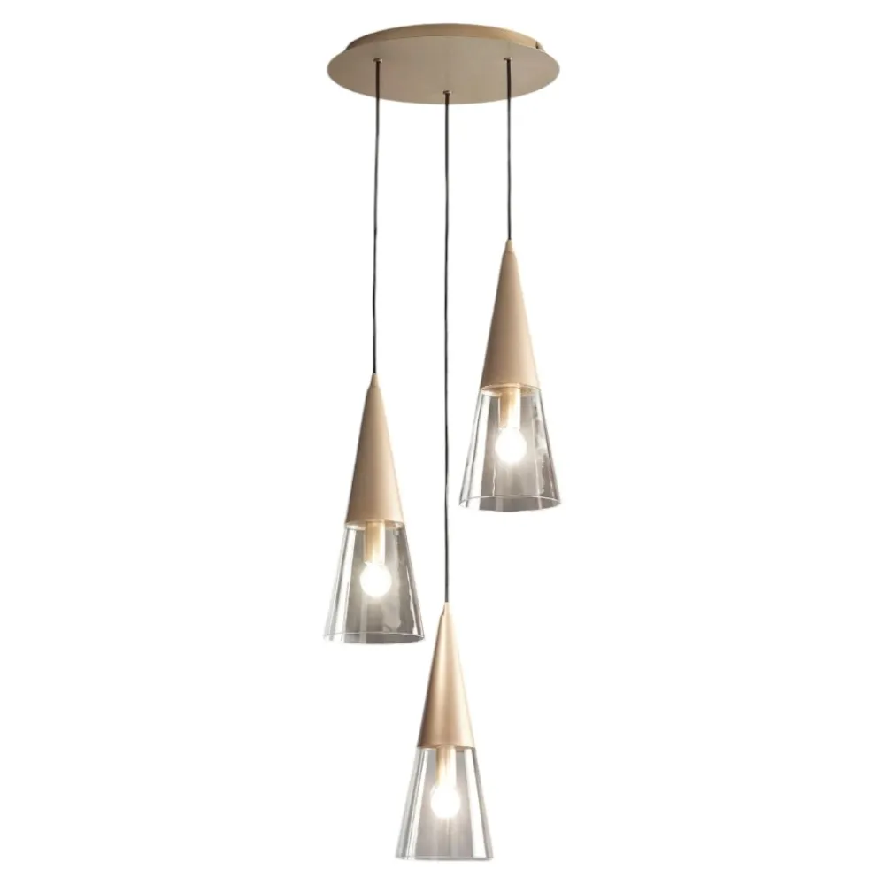 Lampadari Cucina-Ondaluce so trento lampadario da cucina oro tre luci vetri