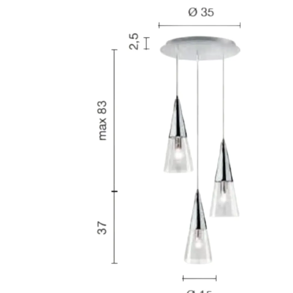 Lampadari Cucina-Ondaluce so trento lampadario da cucina oro tre luci vetri