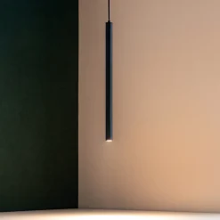 Lampade A Sospensione-Ondaluce so tube lampada a sospensione led per isola cilindro nero