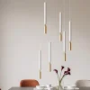 Lampadari Moderni-Ondaluce so tubic 6 lampadario multipla 6 luci led bianco e oro