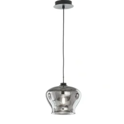 Lampade A Sospensione-Ondaluce so verve 1 fume lampada a sospensione per isola base/nero