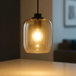 Lampade A Sospensione-Ondaluce so verve 2 lampada a sospensione vetro ambra