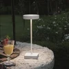Lampade Da Tavolino Esterno-Ondaluce tap lampada da tavolino bianca senza fili ricarica usb led 3w 3000k