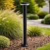 Lampioni Da Giardino-Ondaluce viale lampione da giardino antracite moderno led 12w 3000k ip65