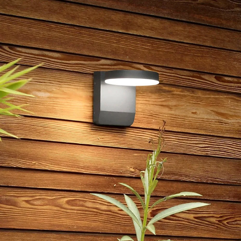 Applique Da Esterno-Ondaluce zenga applique antracite per esterno led 20w 3000k ip65