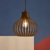 Lampade A Sospensione-Ideal Lux Onion sp1 d23 lampada a sospensione marrone per tavolo da pranzo