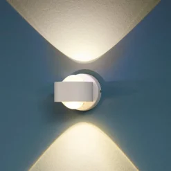 Applique Da Parete-Eglo Ono applique occhio led 5w 3000k moderna bianco